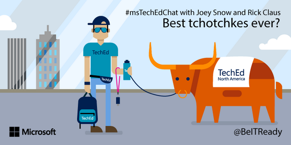 MicrosoftIT's tweet photo. What is the best tchotchke you’ve gotten at @TechEd_NA? @joeysnow @RicksterCDN #msTechEdChat http://t.co/EjtC0GiHtI