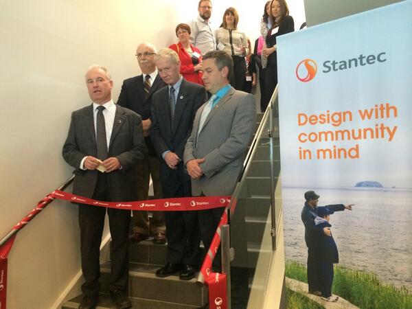 <a href="/Stantec/">Stantec</a> Grand Opening in yyt with @CityofStJohns Mayor, Honorable Dennis O'Keefe! #stantecinthecommunity