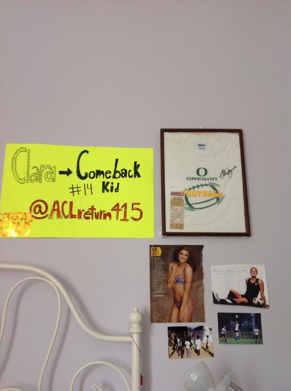 ACLReturn415's tweet photo. Don't let yesterday's injury affect tomorrow's dream -- stay motivated everyday #inspirationalwall #nevergiveup http://t.co/ux5hm6xSBk