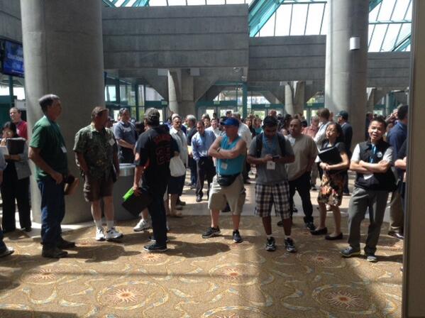 One minute til doors are opened! #CWEA2014