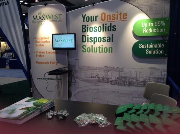 #MaxWest is ready to go!!! Stop by our booth, #430. #CWEA2014