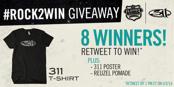 Floyds99's tweet photo. It’s 3:11! Time to #Rock2Win! RETWEET!! @311 @reuzel http://t.co/oWXxphXvPz