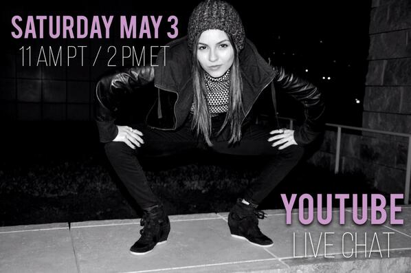 Yep... It's actually happening! Here are the deets for my Live Chat this Sat. Hope 2 see u there! Check it out :) xx