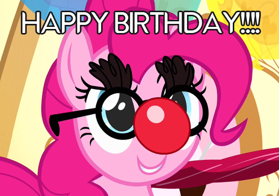 RT to wish the one-and-only Pinkie Pie a HAPPY BIRTHDAY!!! Now, let's get this party started, everypony.