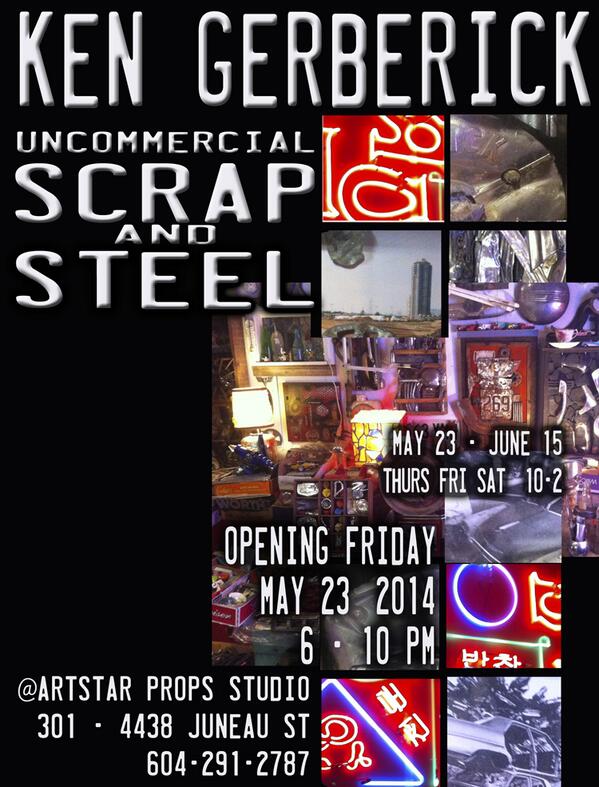 Visionary Ken Gerberick's next show explores the site of a salvage yard he  scavenged for art supplies. #YVR #art