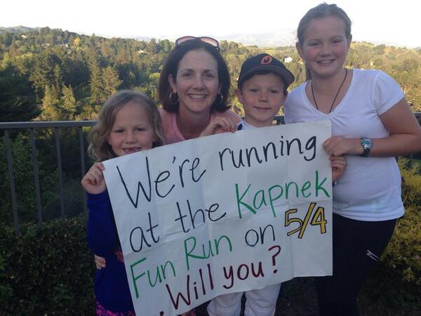 JFKapnek's tweet photo. It's gonna be perfect day to run Sunday, May 4th 9am Miramonte HS!! Come for the run, stay for the BBQ, crafts, more! http://t.co/NOTnR4mQSw