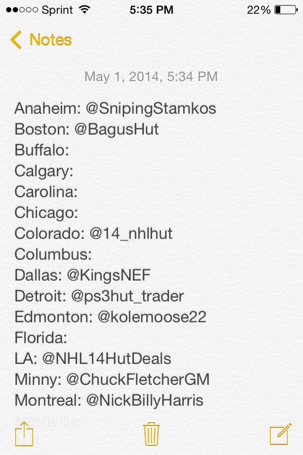 BradJones1313's tweet photo. Updated teams list: everyone RT http://t.co/nr028LQjJl