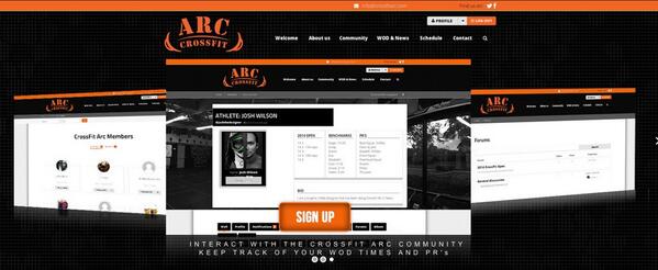 joshthedesignr's tweet image. New CrossFit social media site designed by yours truly! crossfitarc.com