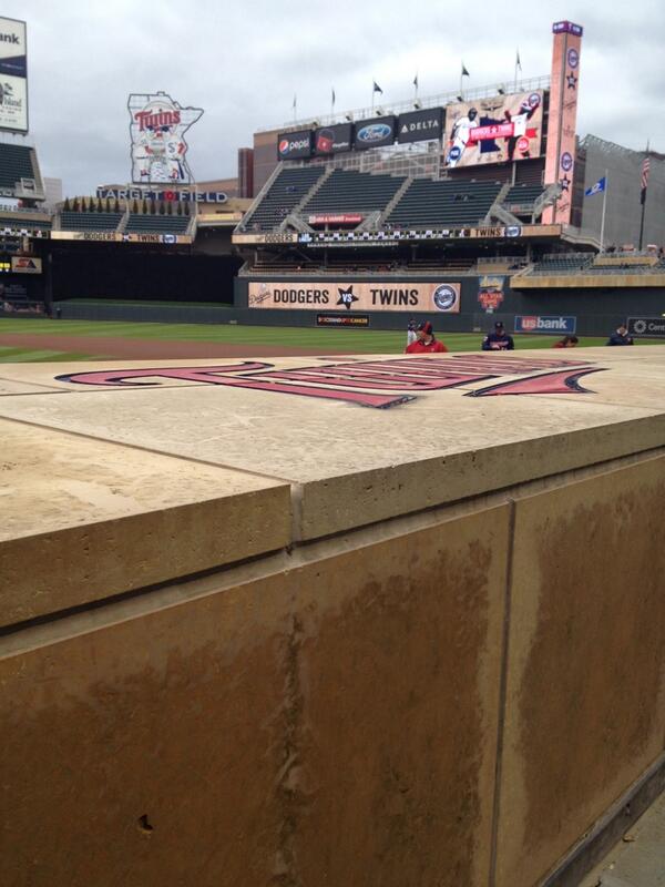 topher1219's tweet photo. Front row above twins dug out in my @SteelToeBrewing sweatshirt. http://t.co/dHh0K4W2rt