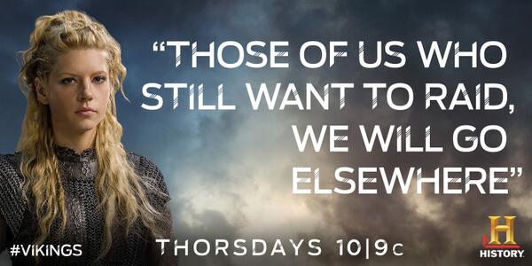 RETWEET if you would raid with #TeamLagertha. #VikingsFinale #WhoRunsTheWorld
