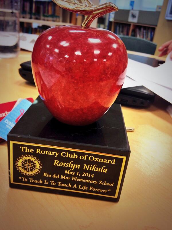 Feeling honored- thank you Rotary Club #teacherexcellence #rioschools