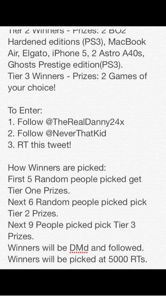 TheRealDanny24x's tweet image. Huge Giveaway w/ @NeverThatKid Read pics for info and follow us to enter!