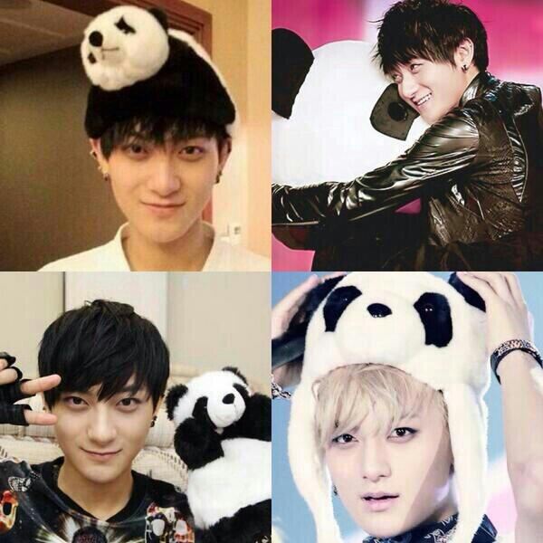 ExoAddict_'s tweet photo. Obsession for pandas, yet he's our KungFu Baby Panda http://t.co/04EJfLDfQu