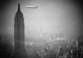 CFerandel's tweet photo. the hindenburg flying next to the empire state building #30sclass http://t.co/XXmER7bmmN