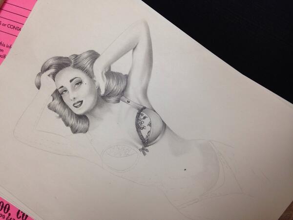 TatTeeArt's tweet photo. Guess who! In progress :) http://t.co/faW3v1vTSz