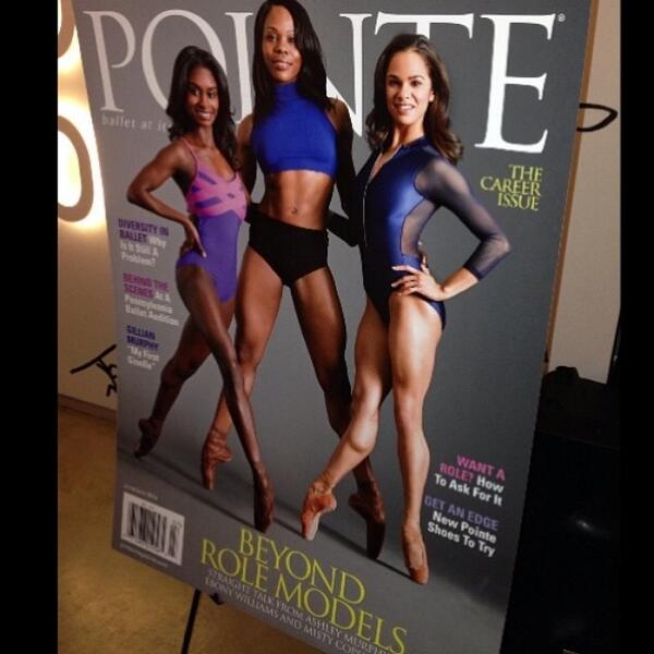 Epic!!! “<a href="/mistyonpointe/">Misty Copeland</a>: 3 black ballerinas!!! Ashley Murphy of DTH &amp; Ebony Williams of Cedar Lake #PointeMagazine ”