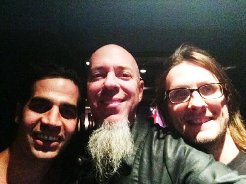Me, Steven Wilson and Aviv Geffen after tonight's Blackfield show- where I joined them for the encore.