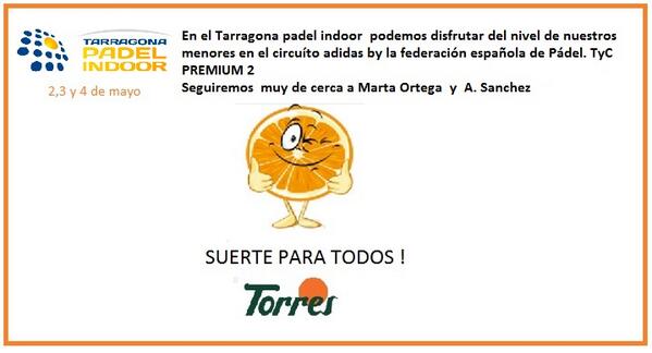 <a href="/TgnPadelindoor/">TarragonaPadelindoor</a> <a href="/FCatalanaPadel/">FCP - Federació Catalana de Pàdel</a>  <a href="/martita_ortega/">Martita Ortega</a> <a href="/asanchezfallada/">Ari Sánchez</a> 
<a href="/vilarnil/">nil</a> . # MARIO, ÁLVARO, MARC Y MARTI#