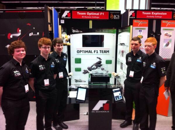 optimalf1's tweet photo. Optimal F1's stand looking well I suppose. Some judges have been around - went well. Roll on the races. http://t.co/RiQCvmJ33r
