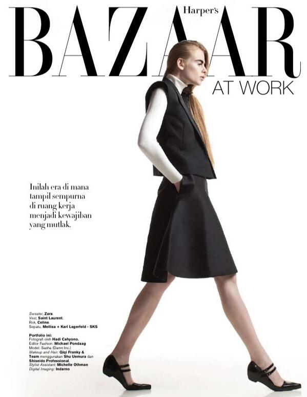 DamnIncOfficial's tweet photo. Out fabulous Damn! Model Sasha gracing pages of @bazaarindonesia magazine this month! Supermodel in the making! http://t.co/C1RU6n7yom