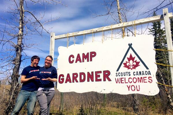 B_Oatmeal's tweet photo. Celebrating #camptshirtday here @chinookcamps @Alberta_Camping @ccampingorg @scoutscanada http://t.co/6ETgTraf4L