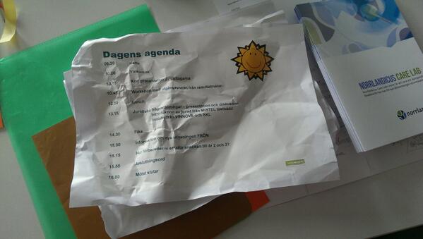 Isadurra's tweet photo. @summitsthlm förklarar krig mot "landstingstråkiga möten".Testbäddarna ÄR kreativitet. Tack @vinnovase #vinnatävling http://t.co/x71OrCSbON