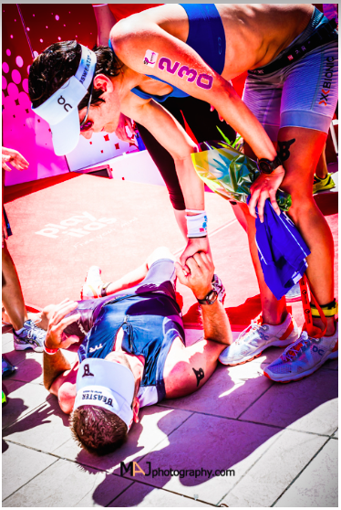 cori3ri's tweet photo. great picture at the finishline @ChallengeFTV. with @danmachine9 in pain ;o) @majphotography @on_running @swiss_beast http://t.co/3LvaRJRo66