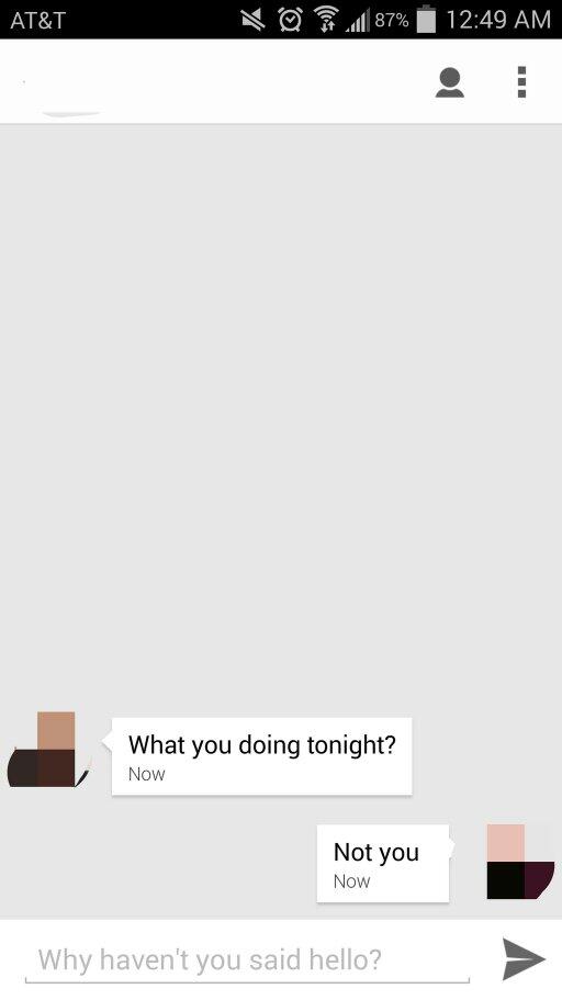 TinderTroller's tweet photo. And people say I lead them on.. #tothepoint #tinder #troll http://t.co/q28SEzjNWa