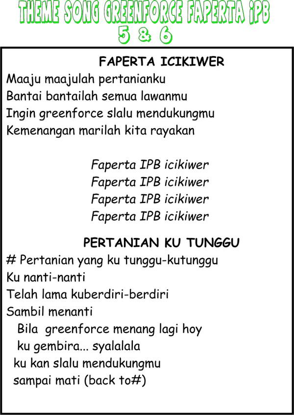 Faperta Icikiwer dan Pertanian yang kutunggu , wajib juga grenerss <a href="/bemfaperta/">BEM FAPERTA IPB</a>