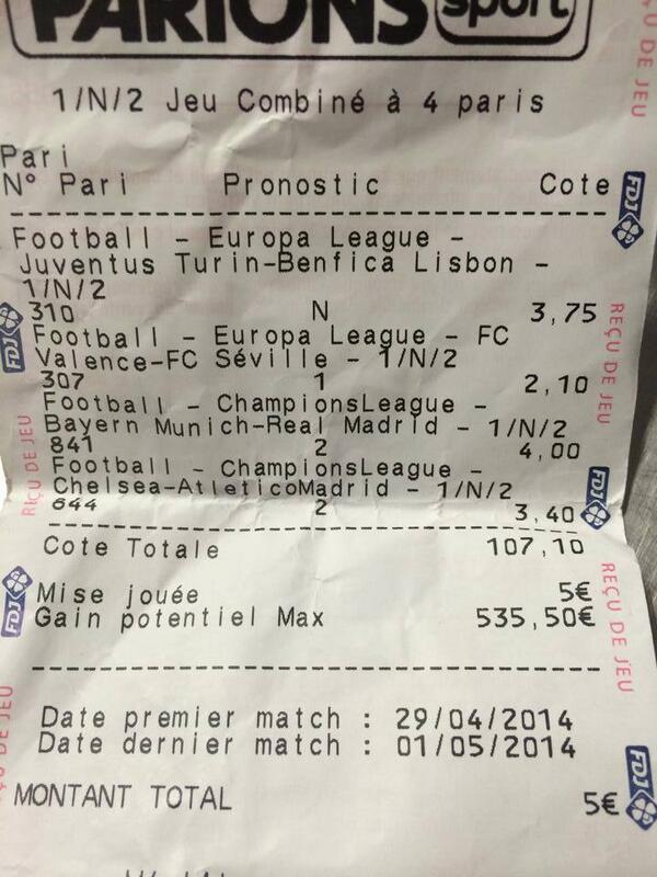 FirstPronos's tweet image. Comment transformer 5€ ! Bravo à lui !