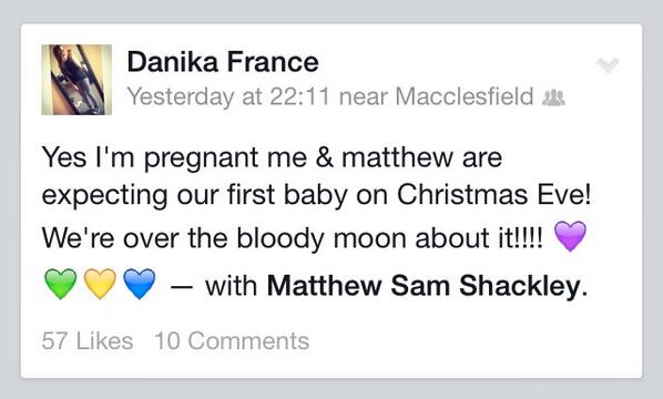 RuncornTrends1's tweet image. Danika France is pregnant for fuck sake. Not another Danika.