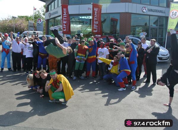 HitsLancsNews's tweet photo. HYWEL &amp; JAMIE are @perryspreston where they've raised nearly £3000 for our Cash For Kids' Day! @UKStreetMonkeys http://t.co/kI9QOUTb2F