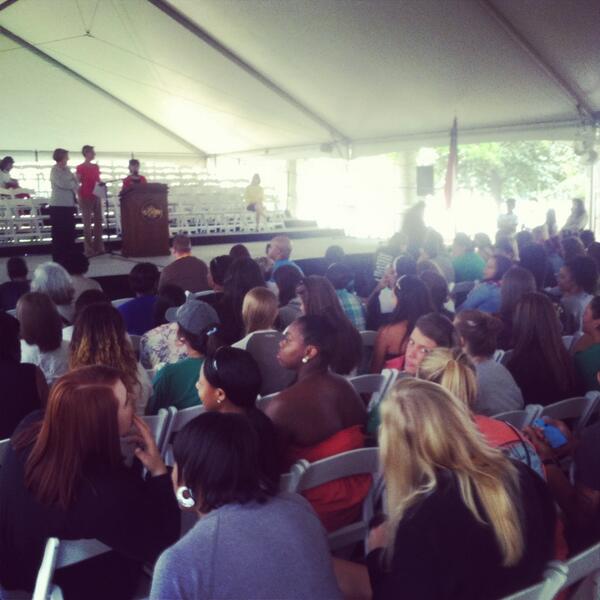 WPeaceU's tweet image. #Commencement2014 #rehearsal #WPU #YourSuccessOurMission #ReachHigher