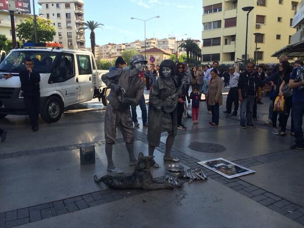 #canliheykel #alsancak #artapollo sokak sanatçıları yine iş başında