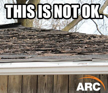 Needless to say, this roof didn't pass inspection. #roofingproblems