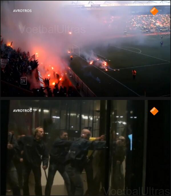 VoetbalUltras's tweet photo. In het nieuws: Een stuk over Ajax "hooligans", waar beelden worden laten zien van Twente en Feyenoord... http://t.co/ru6700NWfP