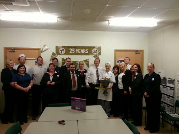 optimusstu1's tweet photo. Celebrating Linda's 25 year service award. Thanks for all your hard work. @Llittle25 @hotshotmanutd @TeamBurnage5128 http://t.co/jS2C03bm9j