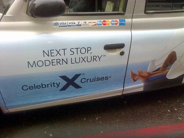 #LeaveLondonBehind <a href="/mwenglish/">Michael W English</a> @JoRzyCruise  @CelebrityUK @DondraCel -I have travelled in a Celebrity London Taxi!