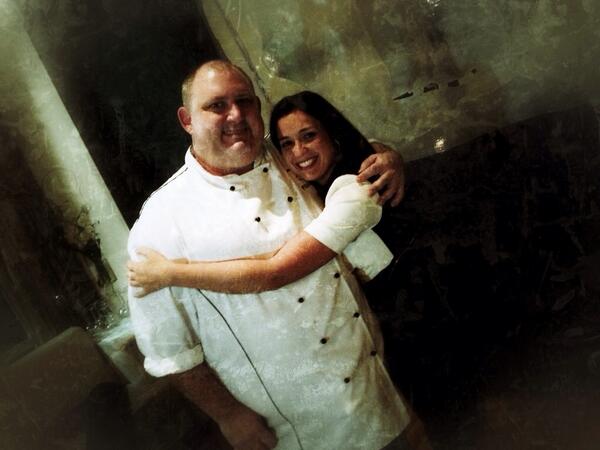 davidlansing's tweet photo. Chef Simon Gault and Cristina Magni...thanks for fabulous dinner at Hilton Auckland. #NZMustDo http://t.co/WYbrmRAcGq