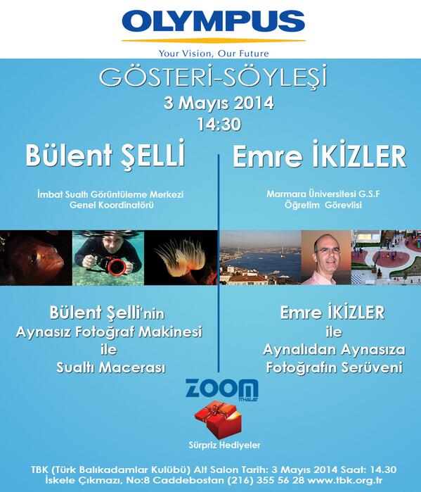 Aynasız Fotoğraf Makinelerinin Sualtı Performansı facebook.com/events/7550349…