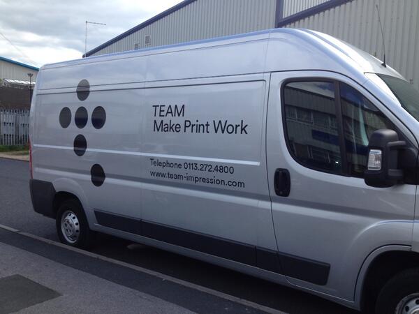 TeamImpression's tweet image. TEAM vans now branded #makeprintwork