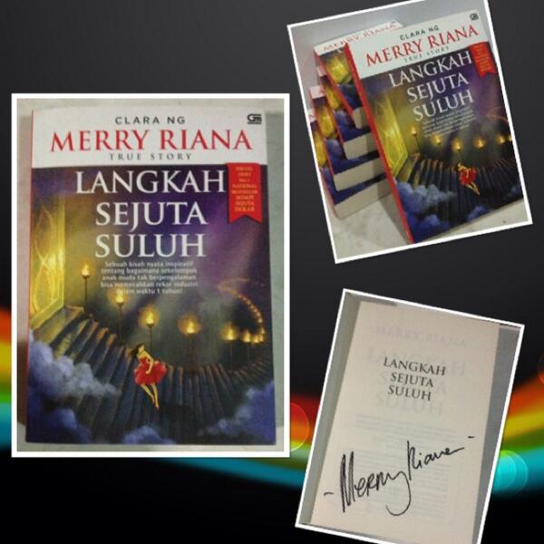 MerryRiana's tweet photo. :) RT @OneFineDay_TV: Ini dia hadiahnya.. Buku keren beserta ttd @MerryRiana yg sangat inspiratif.. #KuisTwitterOFD http://t.co/igjGA5UYZM