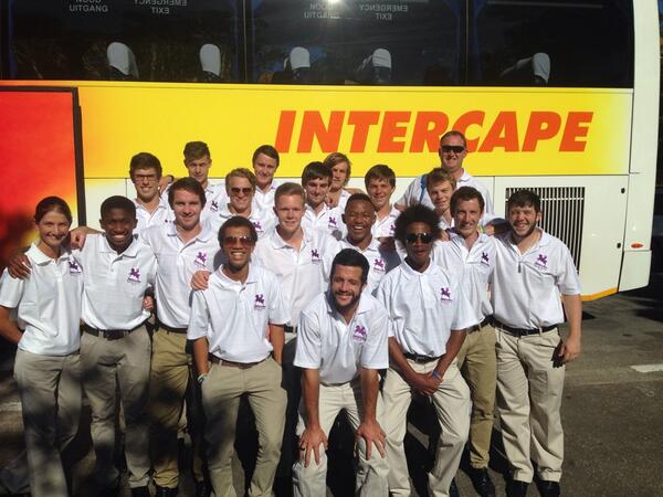 RhodesHockey's tweet photo. Kitted up for the bus trip.. On the way to the PE airport for the flight to JHB for #VShockey @varsitysportsSA http://t.co/m1D0paExL5