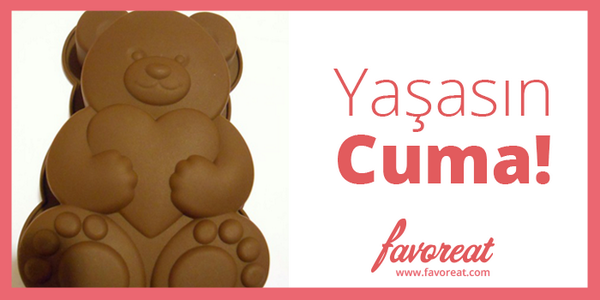 Favoreat's tweet photo. Favoreat'ten Cuma sürprizi! Bu tweeti retweetleyen bir kişiye sevimli ayıcık kek kalıbı hediye!http://t.co/abyfb3VeI8 http://t.co/sA1WwPUbTt