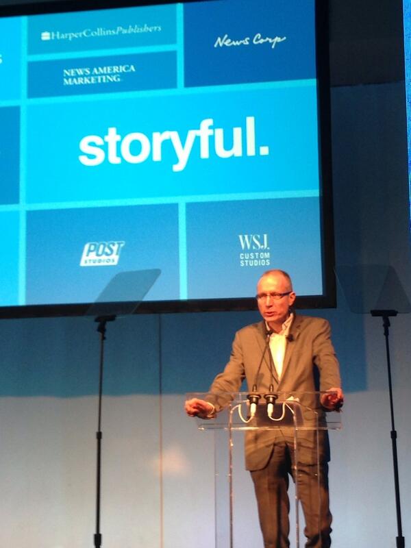 AnnaSedgley's tweet photo. Robert Thomson preps for #wsjrightnow #newfronts http://t.co/2ajS0dxJMV