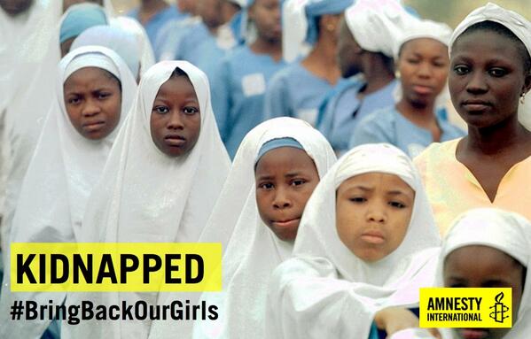 amnestyusa's tweet photo. 2 weeks since abduction of Nigerian school girls. Where is the government? #BringBackOurGirls http://t.co/PNLrDeveda http://t.co/obZPJJ7nG2