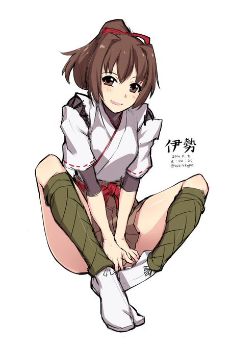 伊勢 #艦これ版深夜の真剣お絵描き60分一本勝負 