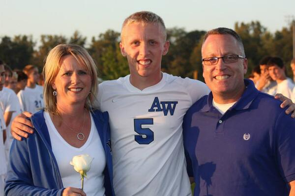 awusoccer's tweet photo. Congrats to Andrew Yokum, our 2014 Kelsey Aldrich Scholarship winner. Over the past 11 years, AW United has given 1/4 http://t.co/F3hZwiLcVf