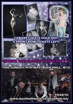 AStateOfUndress's tweet photo. Only a few tickets left for Sunday's 1950's style burlesque show at @Bushhallmusic!

Sponsored by @VivOfHolloway http://t.co/OFpPOJhbB4