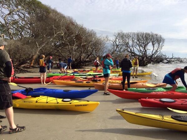 NSAA_org's tweet photo. Looks at all those kayaks! Awesome participation. #nsaa #NSAA14 Thanks Barb Sanford and Carolyn Stimpson. http://t.co/RVLYTHdgwS